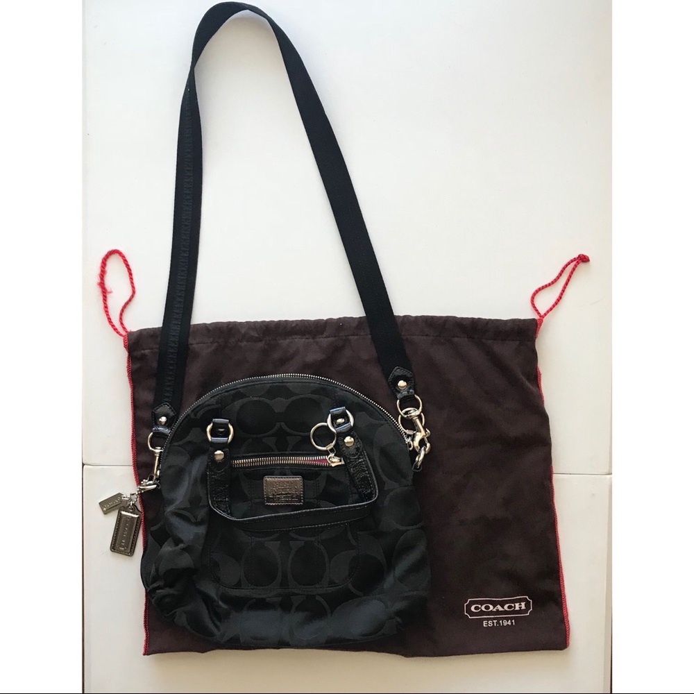 Black Crossbody Coach Purse with Duster Bag